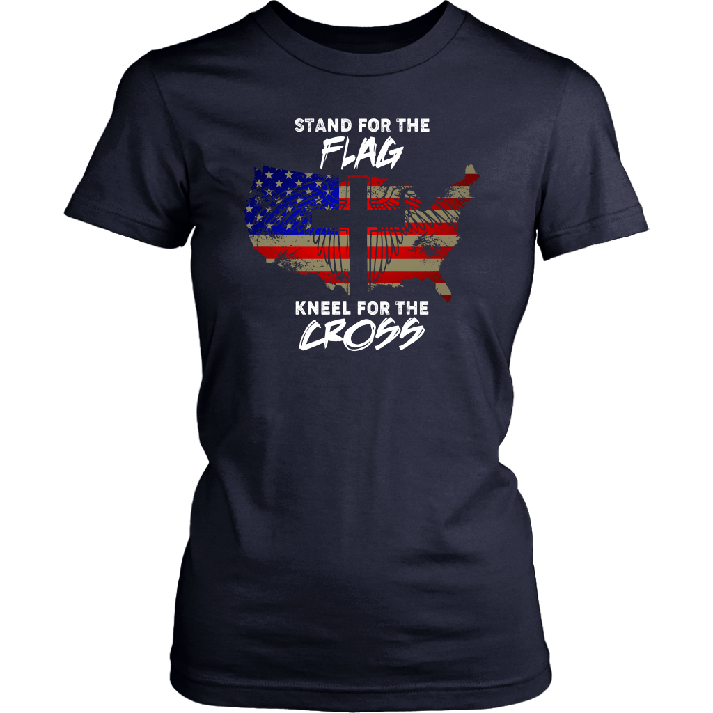 Stand For The Flag Kneel For The Cross USA