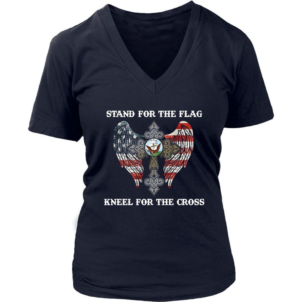Stand For The Flag Kneel For The Cross NAVY